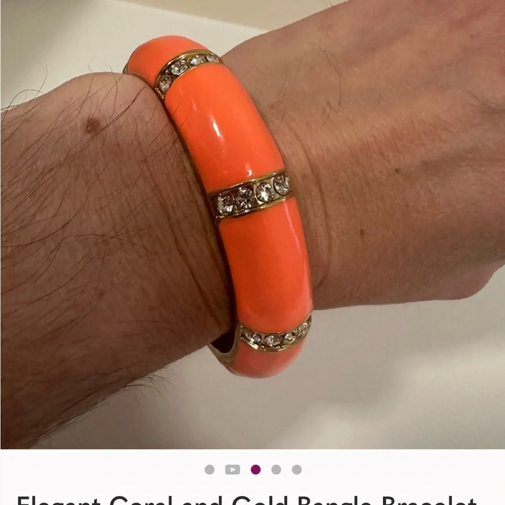 Michael Kors Gold-Tone MK Keyring - Picture 4 of 7